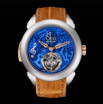 Jacob & Co. Palatial Flying Tourbillon Minute Repeater Titanium (Blue Mineral Crystal) PT500.24.NS.OB.A Replica Watch